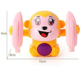 Kiddivilla Electronic Drum & Organ Keyboard with Animal Sounds, Flashing Lights and 360° Dancing Banana Monkey Musical Toy Combo for Kids (Multicolor Plastic)