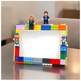 DIY Building Blocks Photo Frame 5" X 7" Inches with figures and blocks best for gifting