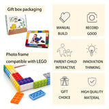 DIY Building Blocks Photo Frame 5" X 7" Inches with figures and blocks best for gifting