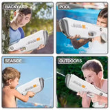 Pulse Electric Water Gun Shark MK – Rechargeable High-Power Water Blaster for Kids & Adults | Summer & Holi Toy