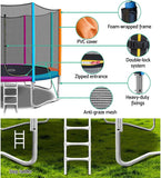 Trampoline (10FEET) for Kids |Adults || Indoor |Outdoor (Supports Upto 185kgs)||Enclosure net and Poles Safety Pad Jumping Mat ||Heavy Duty||2025 Edition