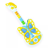 Colorful toy guitar with butterfly design