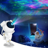 Kiddivilla Star Galaxy Night Light Lamp – 10W Portable Projector, Remote Controlled (Off White)