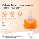 2-in-1 Baby Feeding Bottle - Lion & Giraffe 125ml & 250ml (Pack of 2)