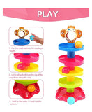 Monkey Face Design 5 Layer Tower Ball Drop Spinning Toy