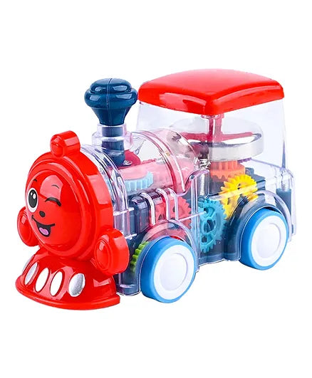 Transparent Gear Train Engine Toy Cute Gear Train Inertia With Bell Sound Effect And Lights | GEAR TRAIN ENGINE