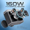 160W party speaker, Bluetooth party speaker