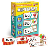 Alphabet Early Learning Puzzle for Kids | 52 Thick Puzzle Pcs, 26 Self-Correcting 2-Pc Jigsaw Puzzles | 4 in 1 Educational Game for Toddlers, Ages 3+ | Gifting, Preschool & Montessori Toy