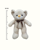 Premium 50 cm Soft Beige Teddy Bear Plush Toy with Brown Ribbon – Ultra-Cuddly, Huggable Stuffed Animal Gift for Kids, Girls, Boys & Special Occasions