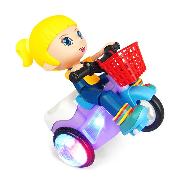 Tricycle Model Toy Car Toys 360 Degree Rotate Dynamic Light Music