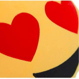 Kiddivilla Smiley Emoji Pillow Cushion Stuffed Plush Naughty & Flying Kiss for Sofa Bed Home Office Car Decoration Birthday Gift (35cm Long)