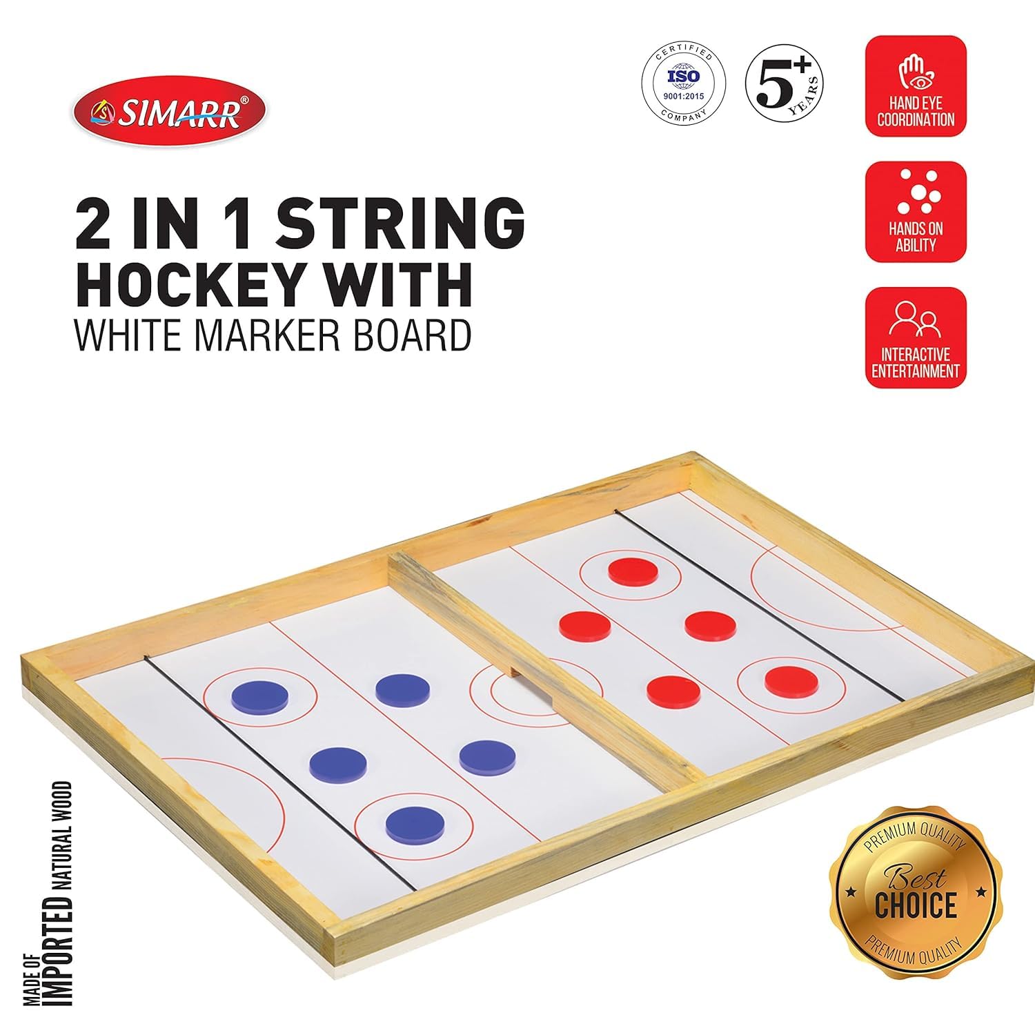 2in1 string hockey with white marker board