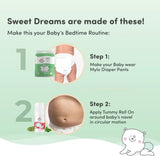 Baby Diaper Pants Small (S) Size 4-8 kgs (84 count) + Tummy Roll On - 40 ml