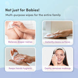 Gentle Baby Wipes With Lid (Pack of 2) + Mosquito Patches (Pack of 24)