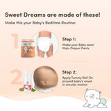 Baby Diaper Pants Extra Large (XL) Size 12-17 kgs (56 count) + Tummy Roll On - 40ml