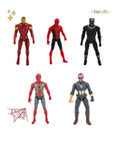 Superhero Action Figure Set with Movable Parts – 10 Pieces