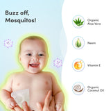Gentle Baby Wipes With Lid (Pack of 2) + Mosquito Patches (Pack of 24)