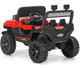 Kiddivilla Premium Rechargeable Baby Battery-Powered Electric Car Jeep for Kids – Electric Ride-On Car Toy with Bluetooth Music & Lights – Dual Control Mode for Ages 2 to 5 Year - Red