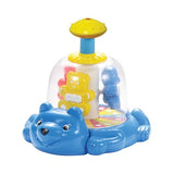 Plastic Push and Spin - Bear Spinner Toy Multicolor for Toddlers & Kids