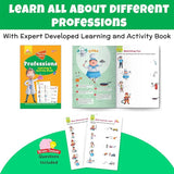 Set of Professions Play & Learn Jigsaw Puzzle (40 Pieces), Brain Boosting Activity Book | 5 Different Puzzle Games | Learning & Educational Toy for Boys and Girls Above 3 Years