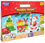 Imagimake Mirror Mosaic : Christmas Ornaments | Mess Free DIY Mosaic Art & Craft Kit | 950+ Foil Sticker | Travel Toys | Christmas Gift for Kids Ages 3,4,5,6,7,8,Multicolor