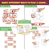 Alphabet Early Learning Puzzle for Kids | 52 Thick Puzzle Pcs, 26 Self-Correcting 2-Pc Jigsaw Puzzles | 4 in 1 Educational Game for Toddlers, Ages 3+ | Gifting, Preschool & Montessori Toy