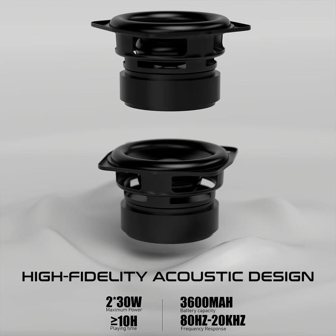 60W speaker, portable Bluetooth speaker