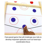 Board Game 2 in 1 String Hockey Game with White Marker Board, Fast Sling Puck Game for Kids and Adults for All Age.