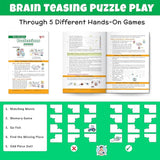 Set of Professions Play & Learn Jigsaw Puzzle (40 Pieces), Brain Boosting Activity Book | 5 Different Puzzle Games | Learning & Educational Toy for Boys and Girls Above 3 Years