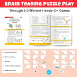 Set of Sorting & Classification Play & Learn Jigsaw Puzzle (40 Pieces), Brain Boosting Activity Book | 5 Different Puzzle Games | Learning & Educational Toy for Boys & Girls Above 3 Years