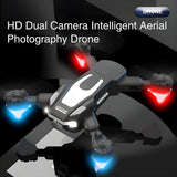 Drone J2 Foldable FPV Drone with Dual Camera, Obstacle Avoidance, Altitude Hold, Headless Mode, 15 Min Flight Time | Compact Portable RC Quadcopter for Beginners & Kids
