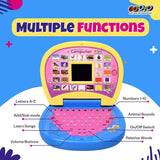 Battery Operated Educational Learning Laptop Toy with LED Display and Music Effect