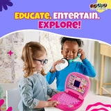 Battery Operated Educational Learning Laptop Toy with LED Display and Music Effect