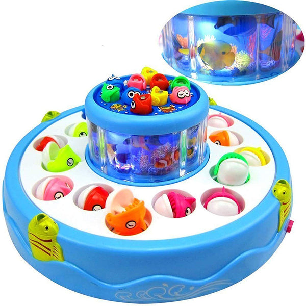 Fish Catching Game Big with 26 Fishes and 4 Pods, Includes Music and Lights