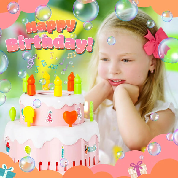 Magical Birthday Cake Automatic Bubble Machine