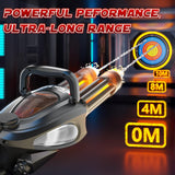 High-Performance Dual Barrel Electric Water Gun 32FT Range, Modular Battery, & Dazzling LED Lights for Epic Water Battles Holi Pichkari