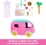 Barbie Camper, Chelsea 2-in-1 Playset & Unicorn Bracelet Beading Kit Combo for Kids