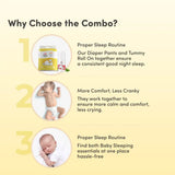 76 pcs baby diapers M size