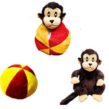 Kiddivilla 2 in 1 Convertible Monkey Ball Soft Toy Multicolor | Unique Soft Toys for Baby Boy Girl Kids Size 15Inches/38cm