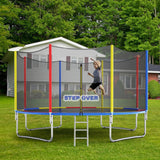 Trampoline (10FEET) for Kids |Adults || Indoor |Outdoor (Supports Upto 185kgs)||Enclosure net and Poles Safety Pad Jumping Mat ||Heavy Duty||2025 Edition