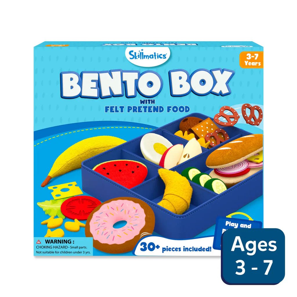  Bento Box playset with felt pretend food,