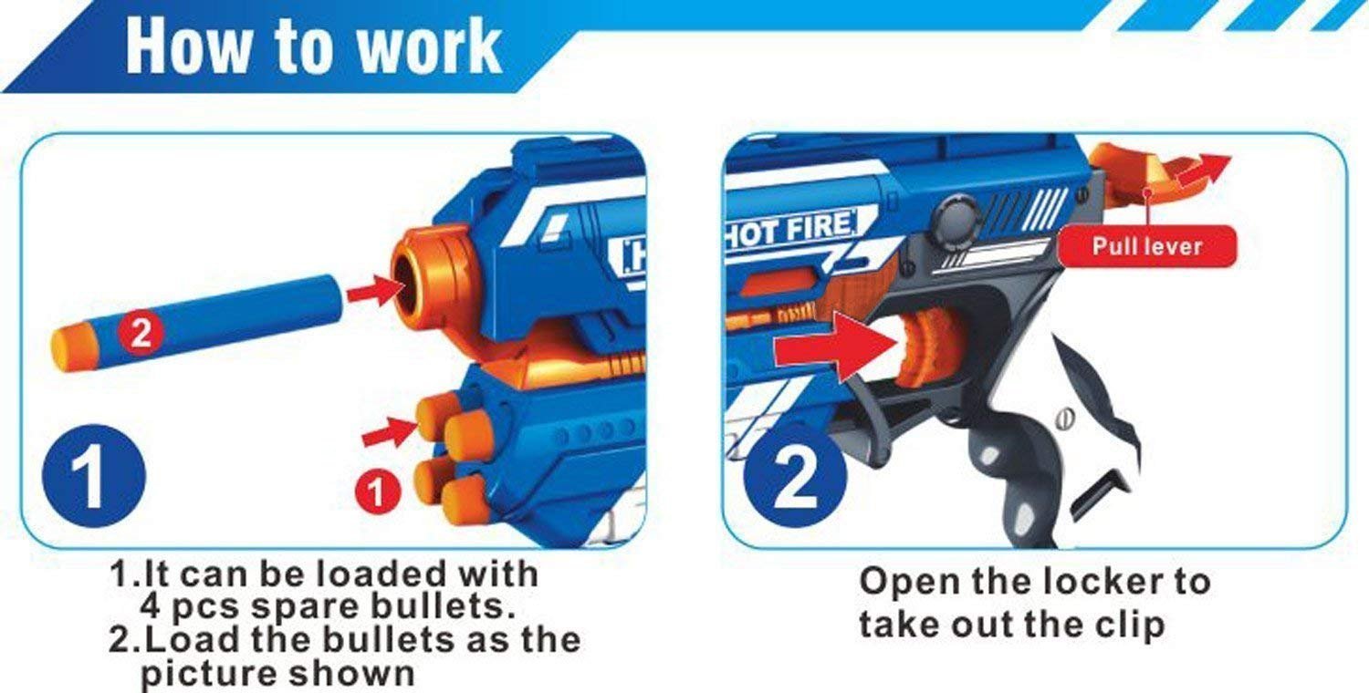 Blaze Storm Hot Fire Soft Bullet Gun 