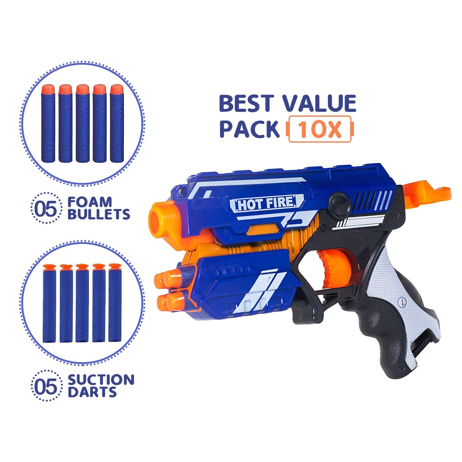 Blaze Storm Hot Fire Soft Bullet Gun 