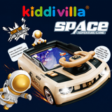 kiddivilla Space Adventure Car Steering Wheel Driving Game Toy with LED Lights & Music for Kids