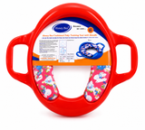 Kiddi Villa Cushioned Potty Training Seat with Handles for Kids & Toddlers (1–5 Years) – Soft Padded Toilet Trainer Seat (Pink Bunny Print)