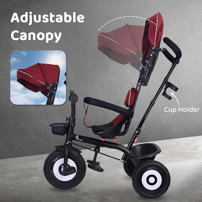 Child's tricycle with adjustable