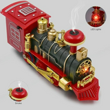 Classical Train Track Set Toy Emits Real Smoke with Light and Sound Track Set for Kids