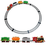 Classical Train Track Set Toy Emits Real Smoke with Light and Sound Track Set for Kids