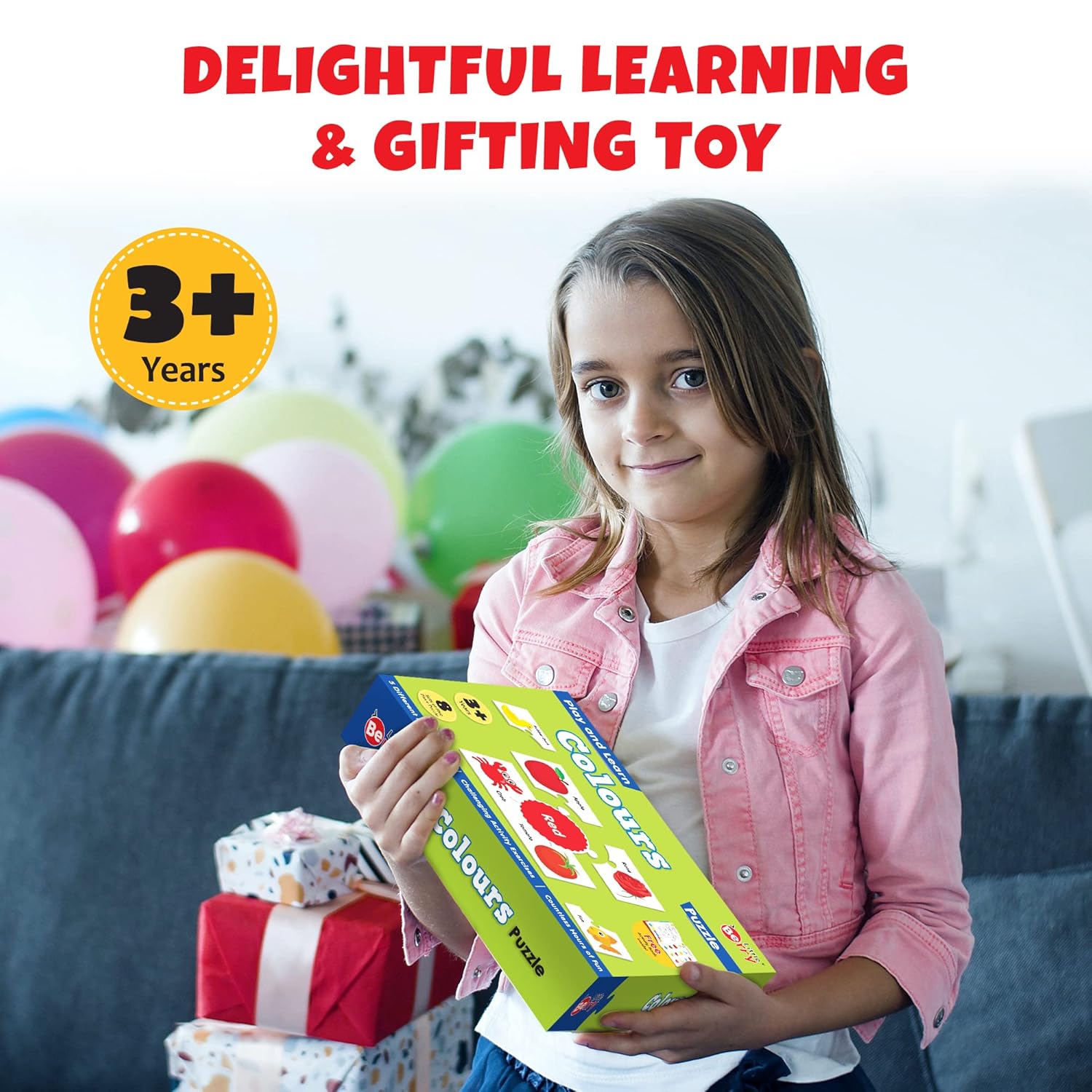 'Delightful Learning & Gifting Toy' and '3+ Years'.