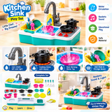 Electric Dishwashing Station Toy for Kids
